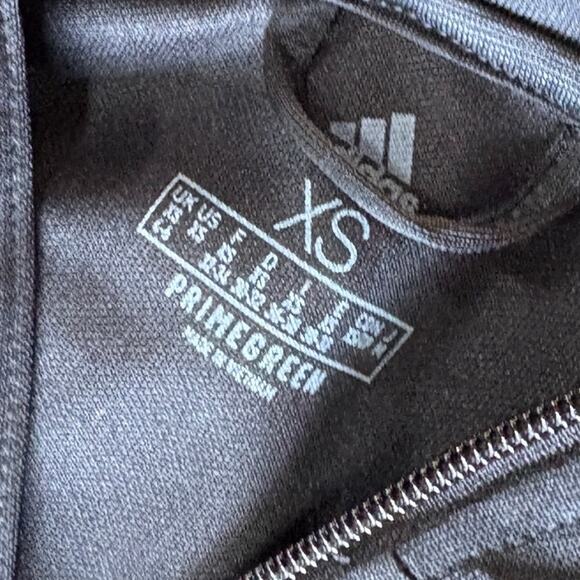 Adidas Track Jacket Womens XS Black Full Zip Primegreen Pockets Mock Neck - Picture 5 of 8